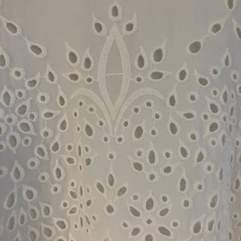 CAbi White Eyelet Tank Top - Picture 5 of 8